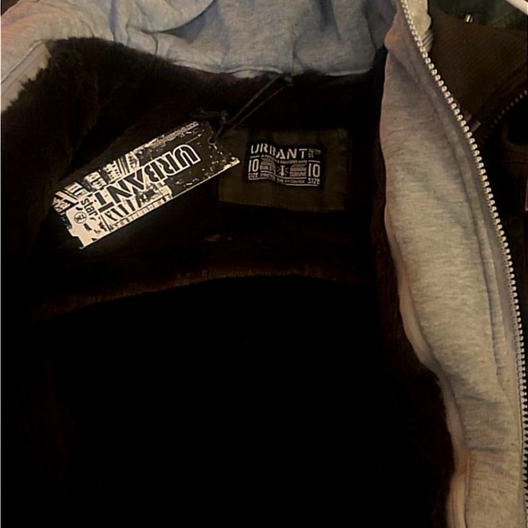 Urban Outfitters Black and Gray Hoodie